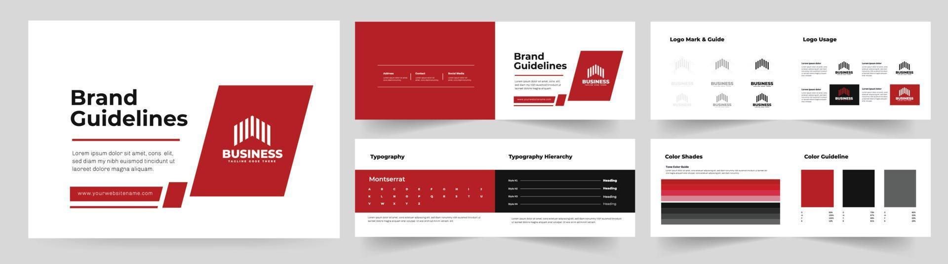 Landscape Brand guideline design vector