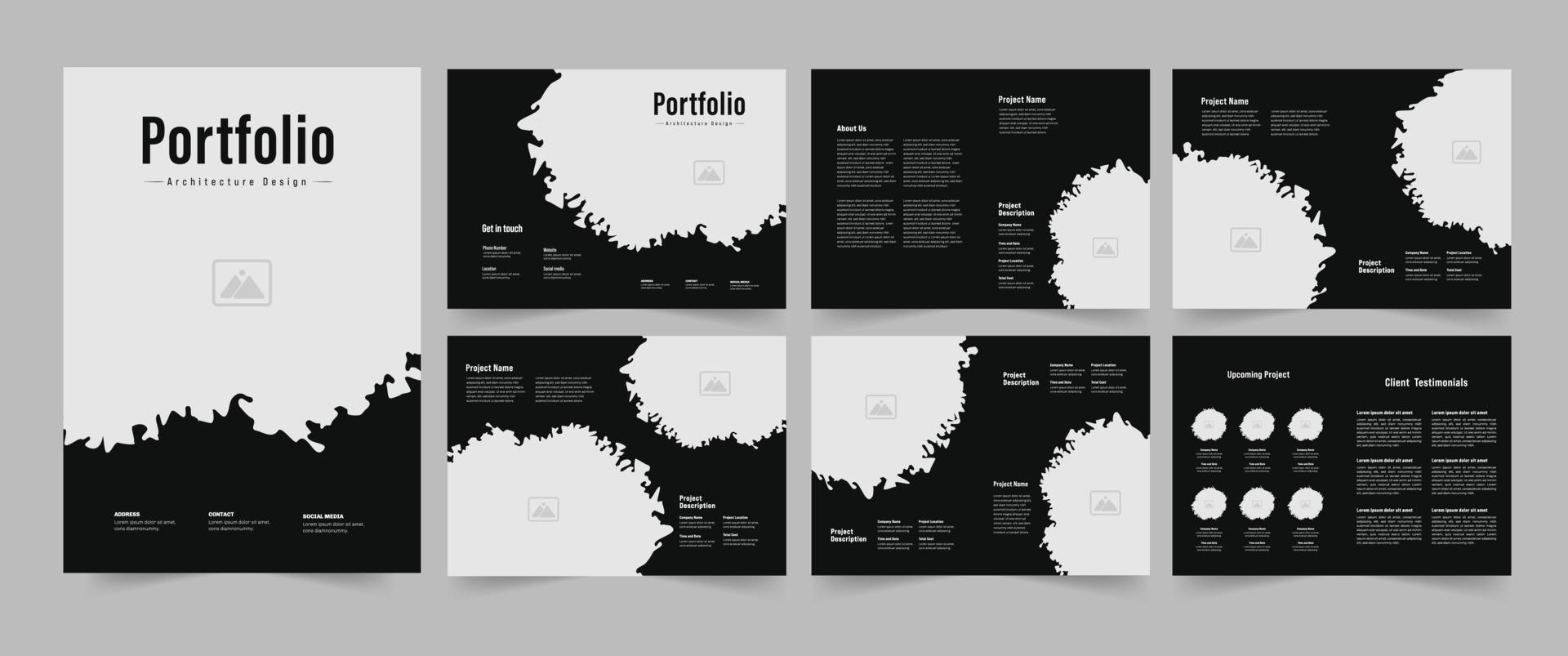Creative portfolio design vector