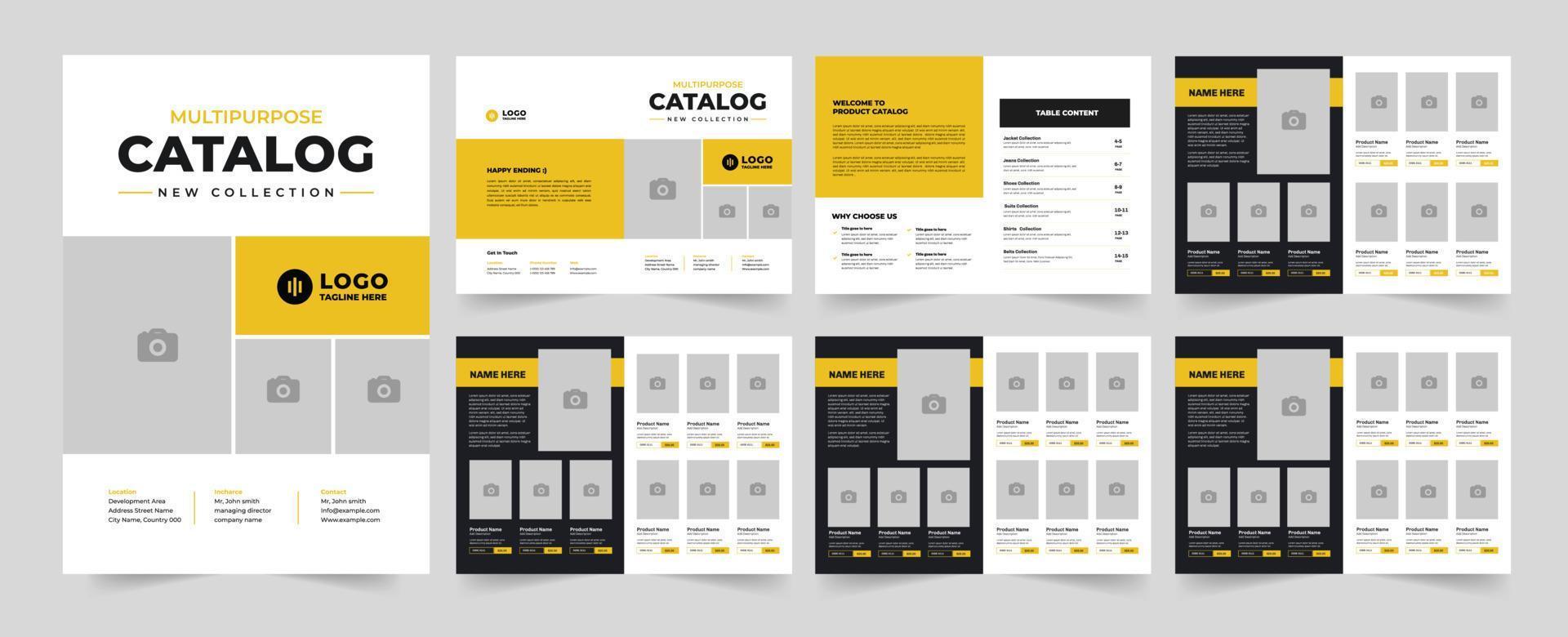 Creative Catalogue Design, A4 Print Ready Catalog. vector