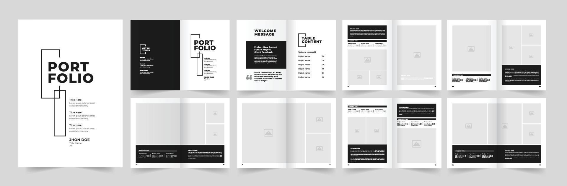 Portfolio design or multipurpose portfolio design vector