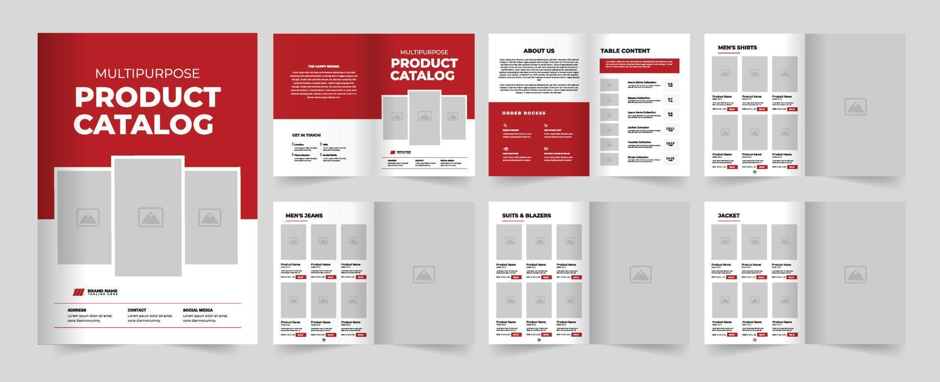 Multipurpose product catalog design. vector