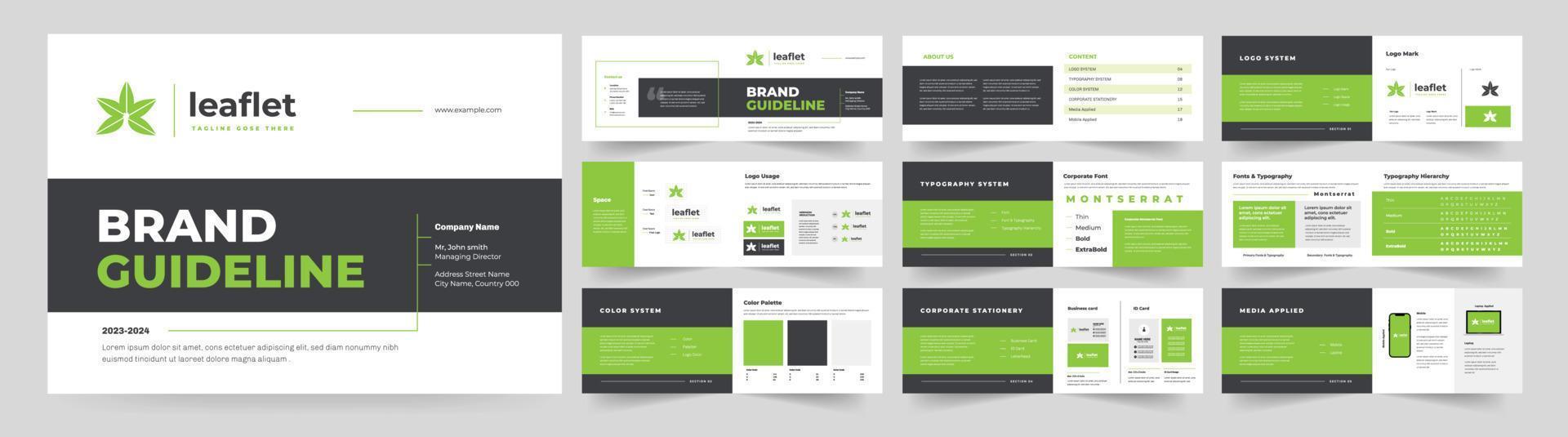 Brand guideline design vector