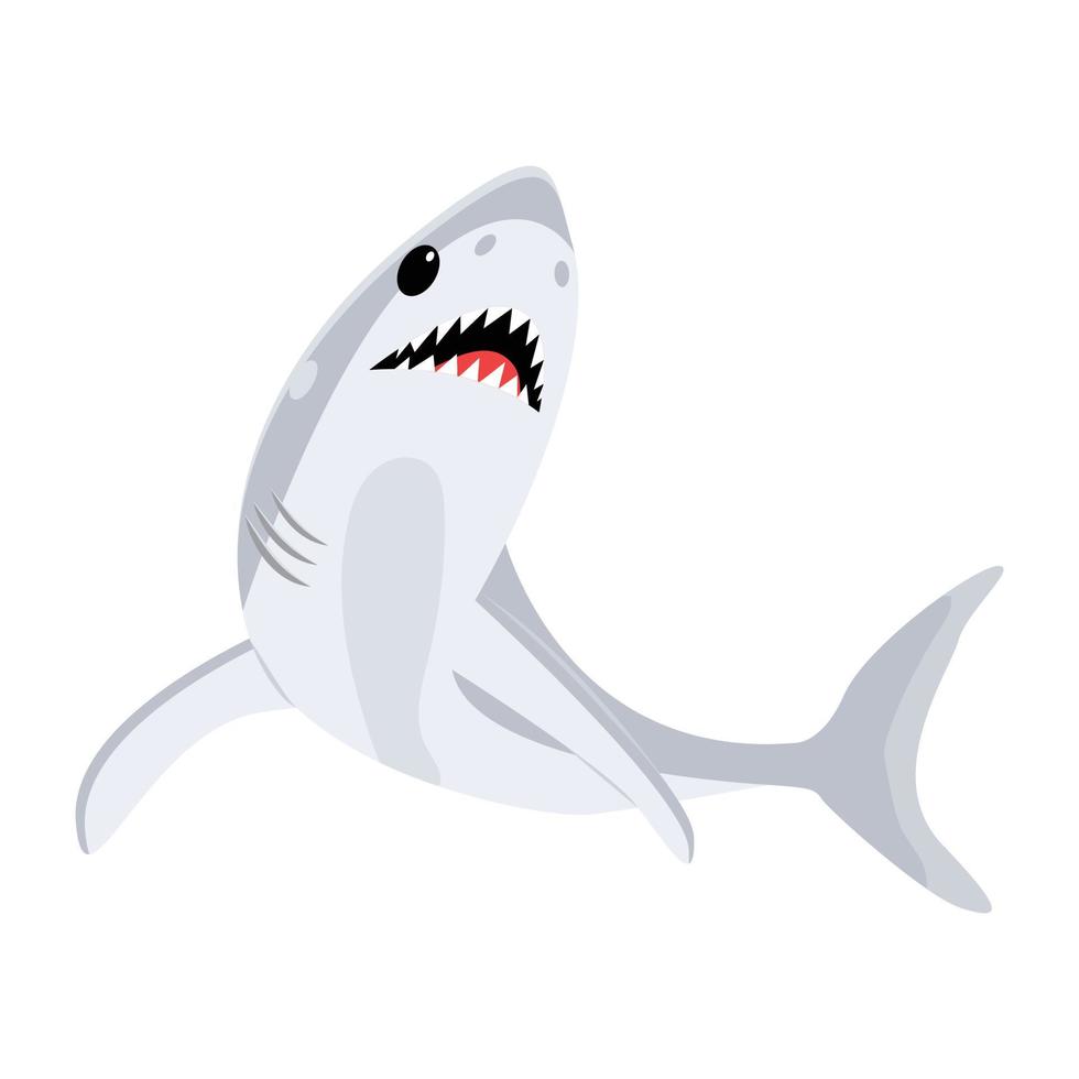 Trendy Shark Fish vector