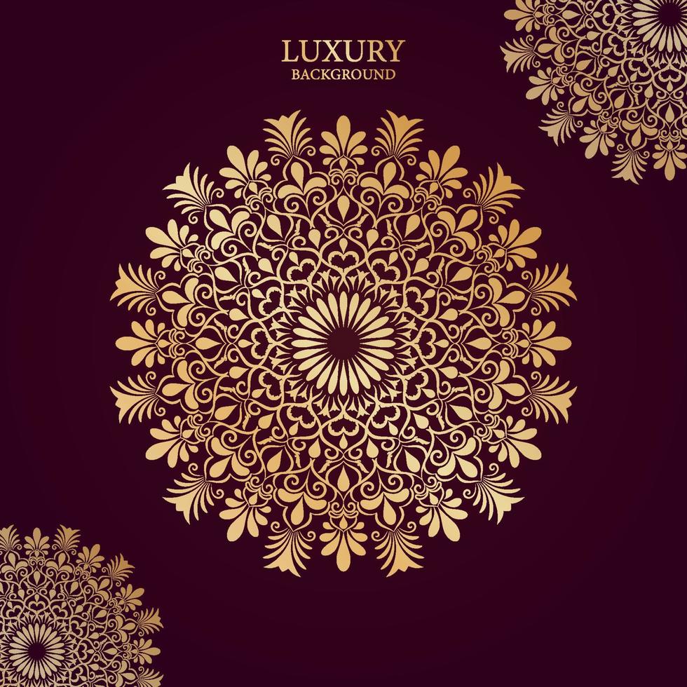 gratis vector lujo ornamental mandala diseño antecedentes