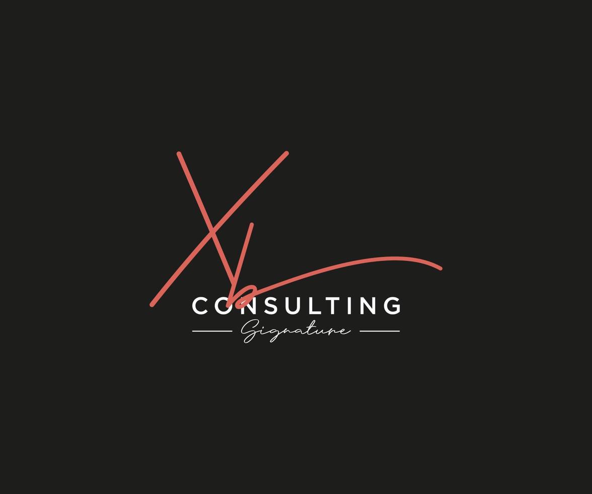 Initial XB signature logo collection template vector. Hand drawn Calligraphy lettering Vector illustration.