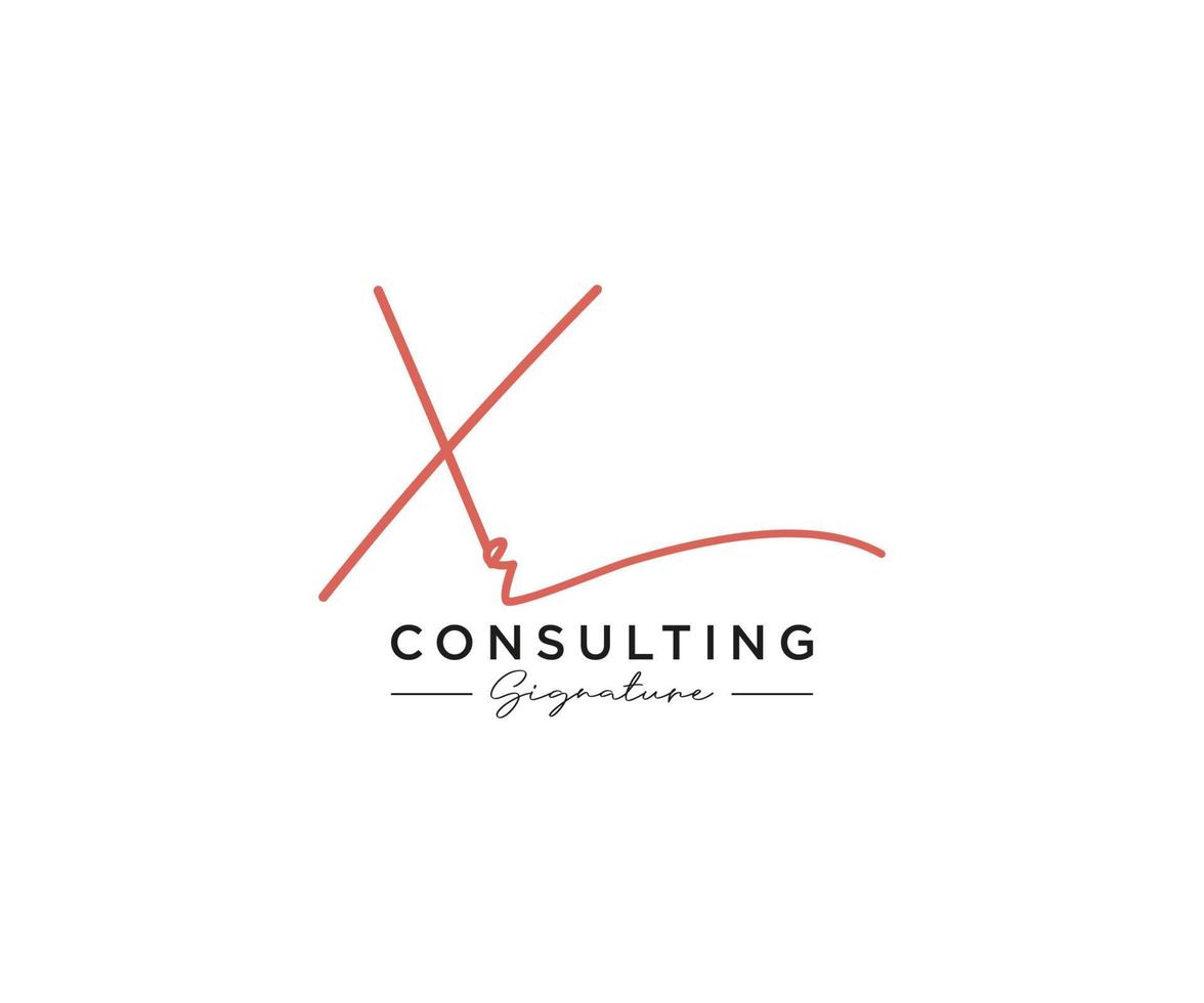 Initial XR signature logo collection template vector. Hand drawn Calligraphy lettering Vector illustration.