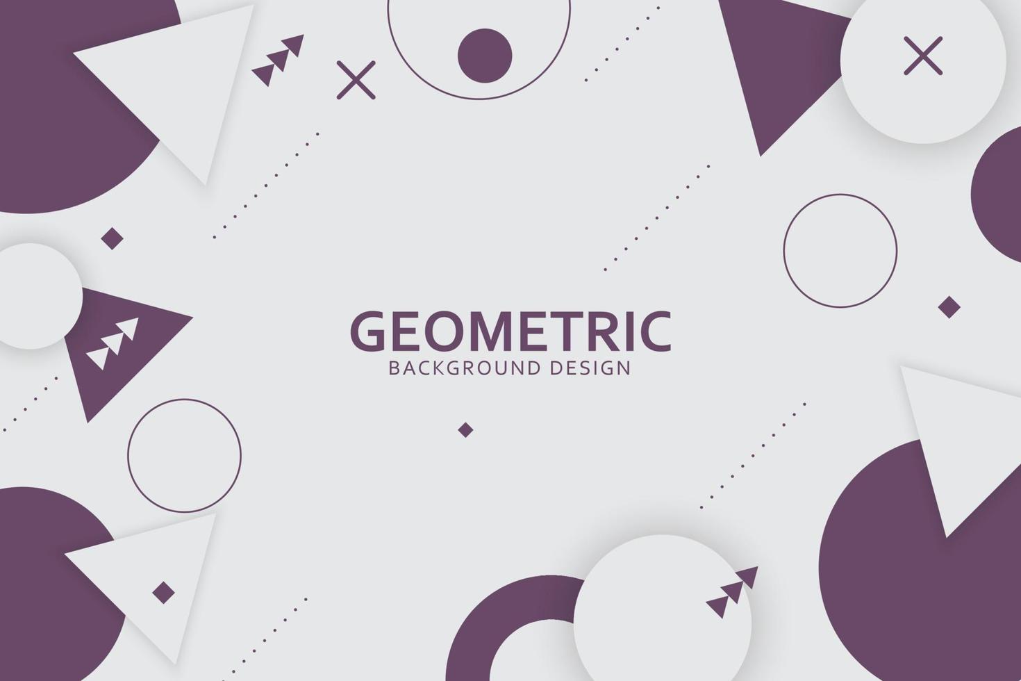 Geometric background with abstract shapes design vector