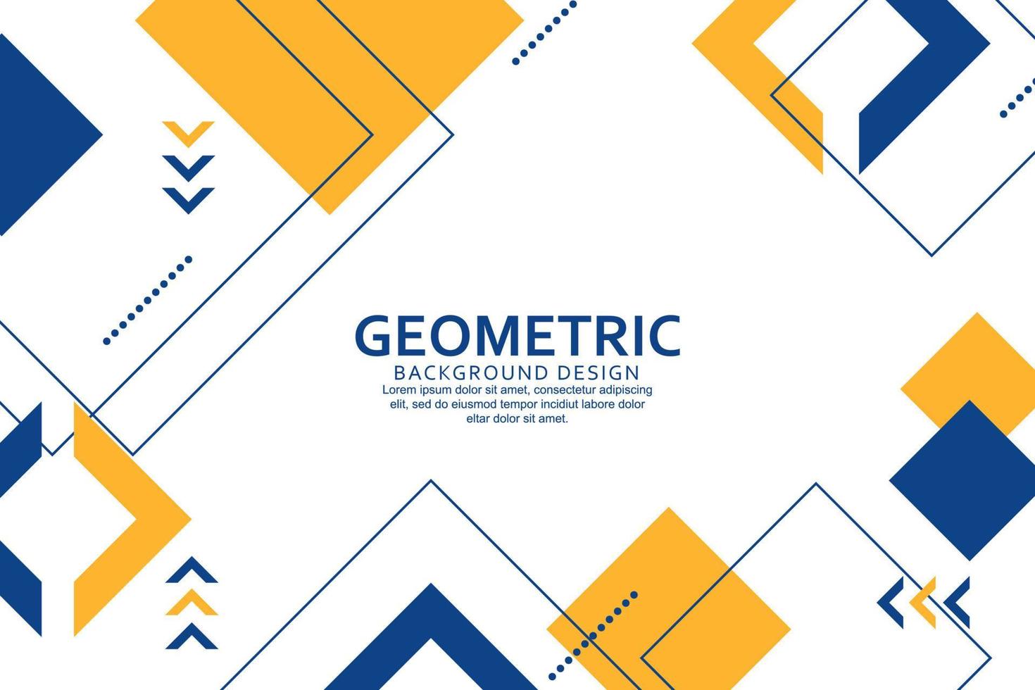 Geometric background with abstract shapes design vector