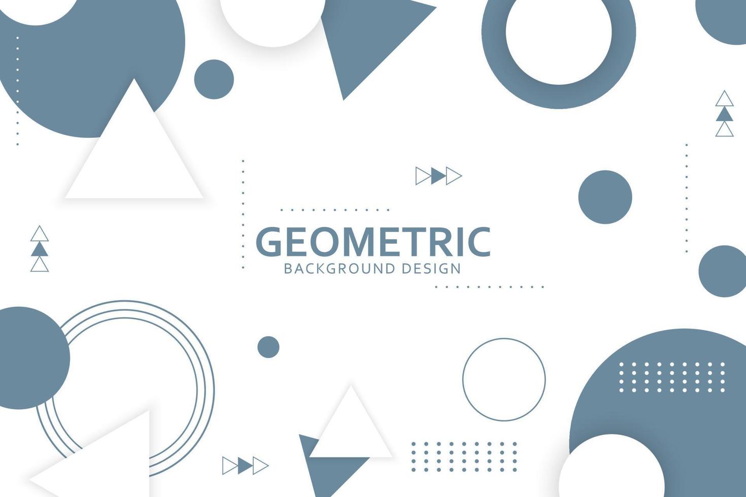 Geometric background with abstract shapes design vector