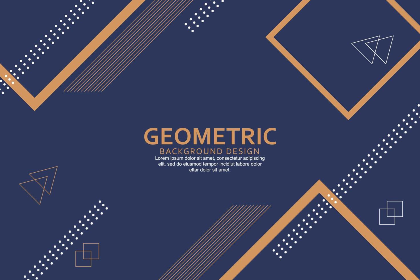 Geometric background with abstract shapes design vector