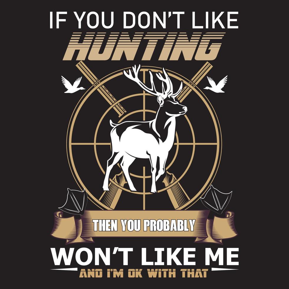 Hunting design concept idea. vector