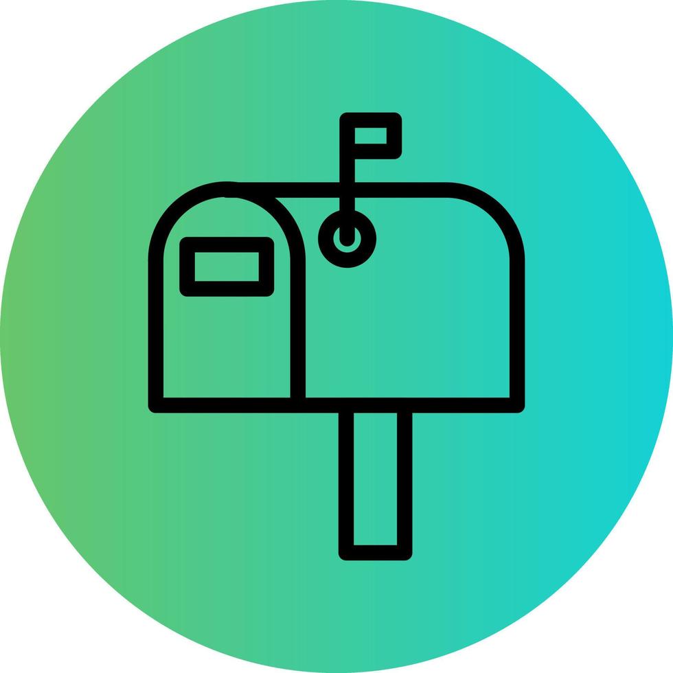 Letterbox Vector Icon Design