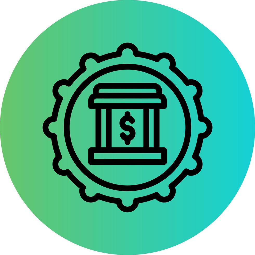 Banking System Vector Icon Design