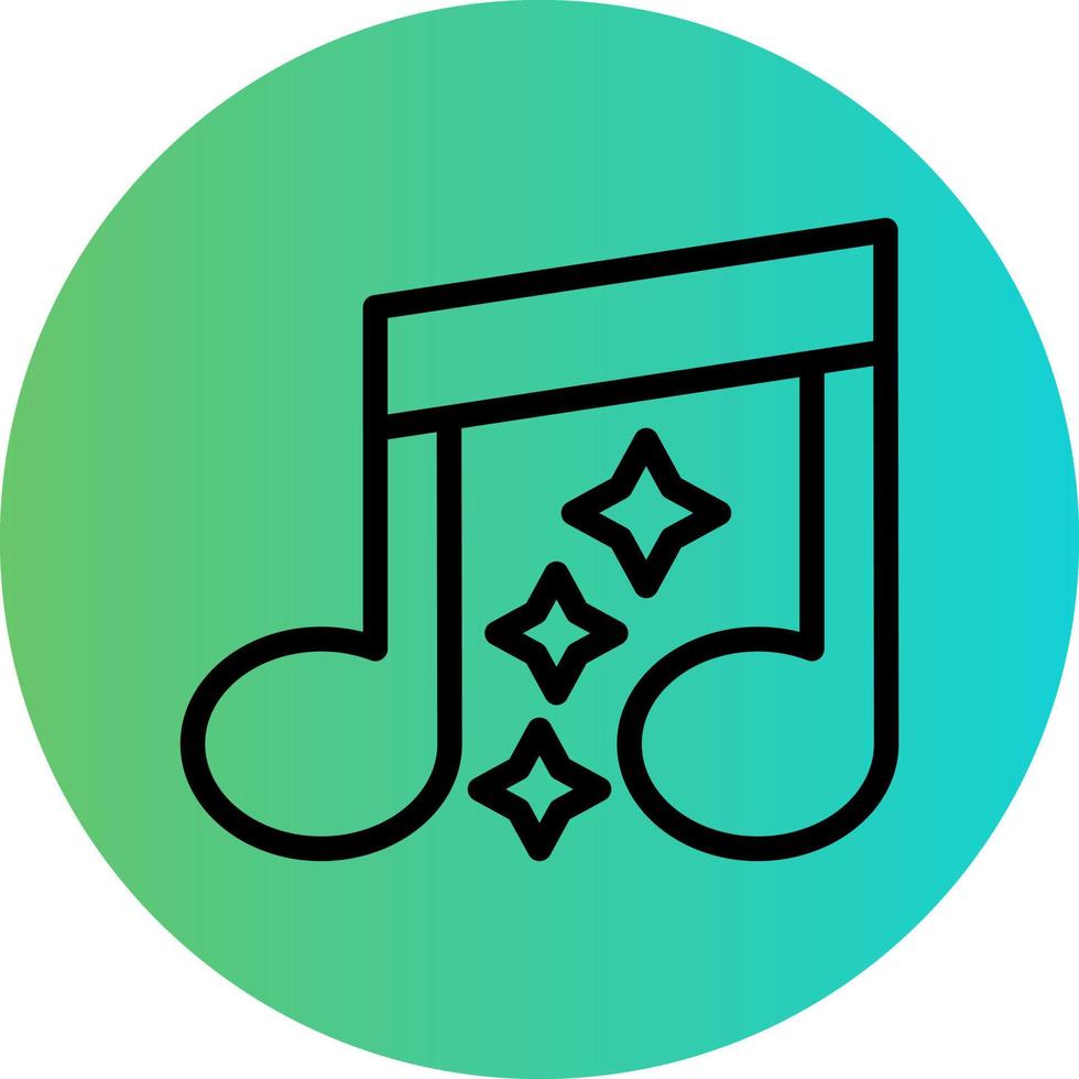 diseño de icono de vector de música