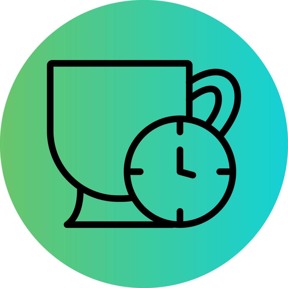 Tea Time Vector Icon Design