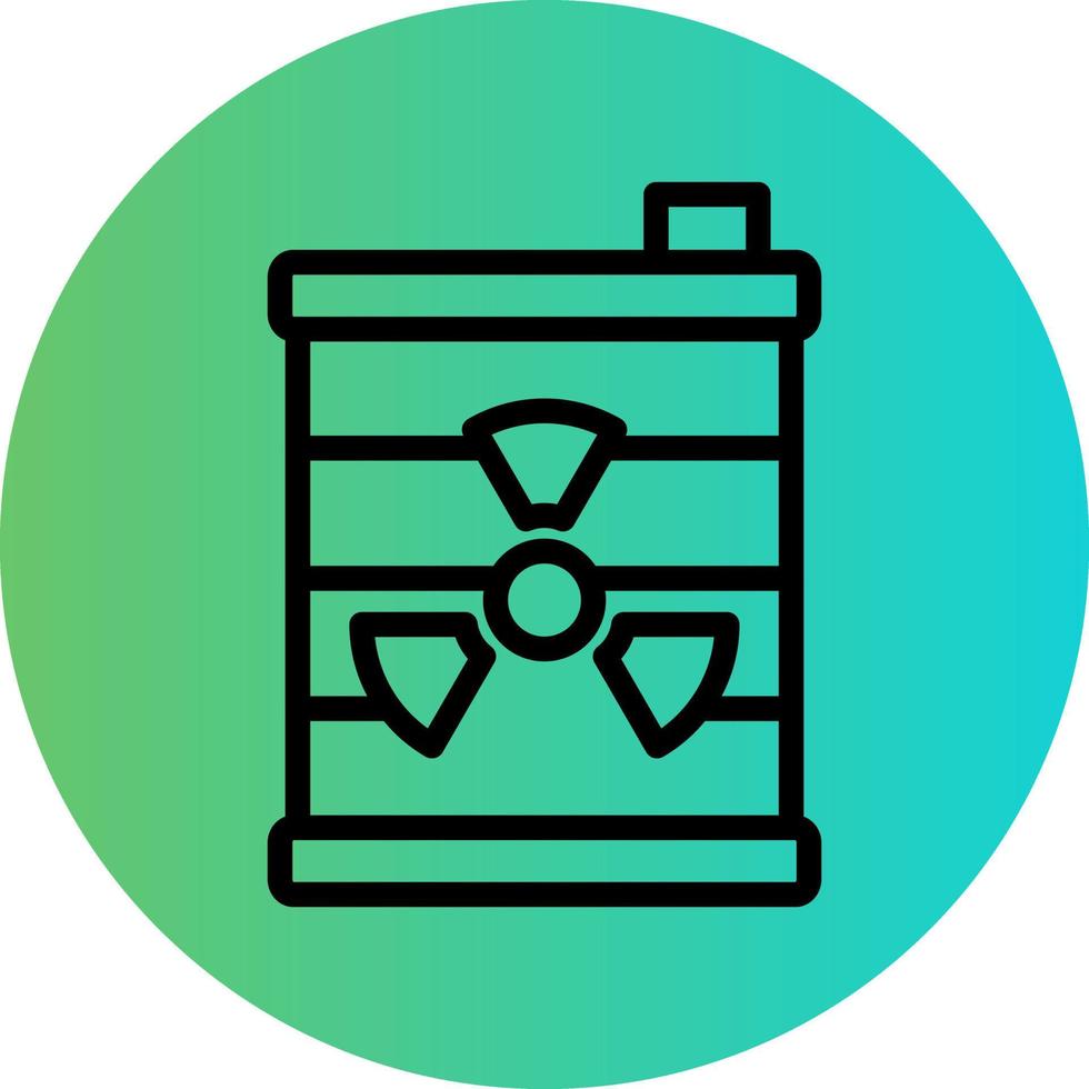Nuclear Waste Vector Icon Design
