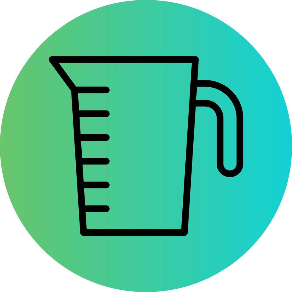 Measuring Cup Vector Icon Design