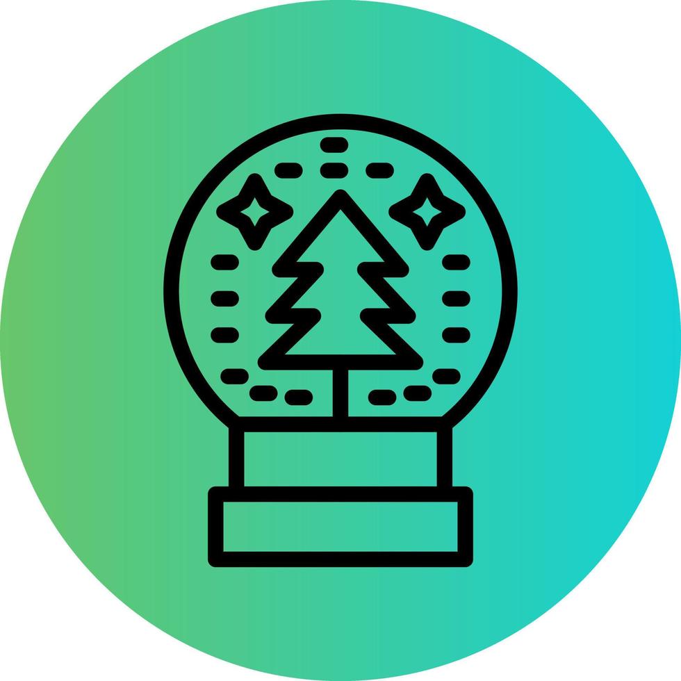 Snow Globe Vector Icon Design