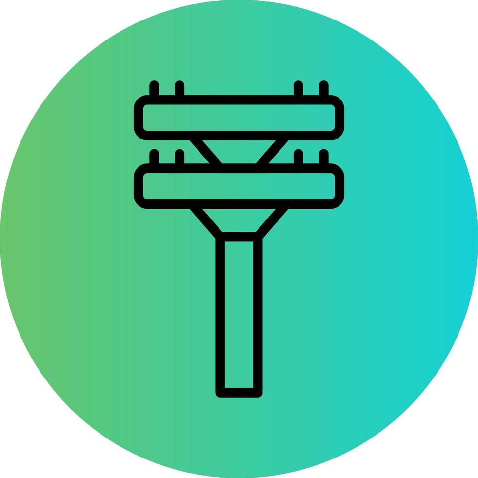 Electric Pole Vector Icon Design