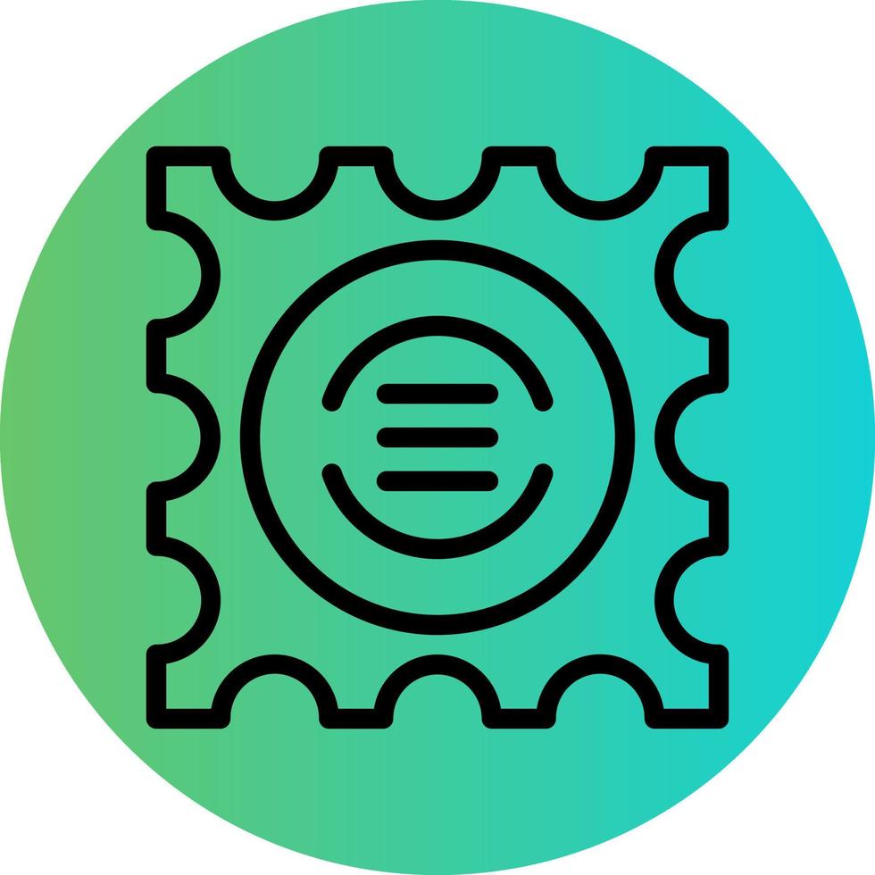 Post Stamp Vector Icon Design