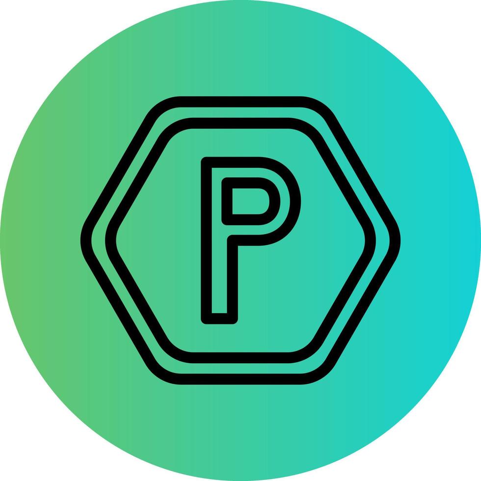 Parking Vector Icon Design