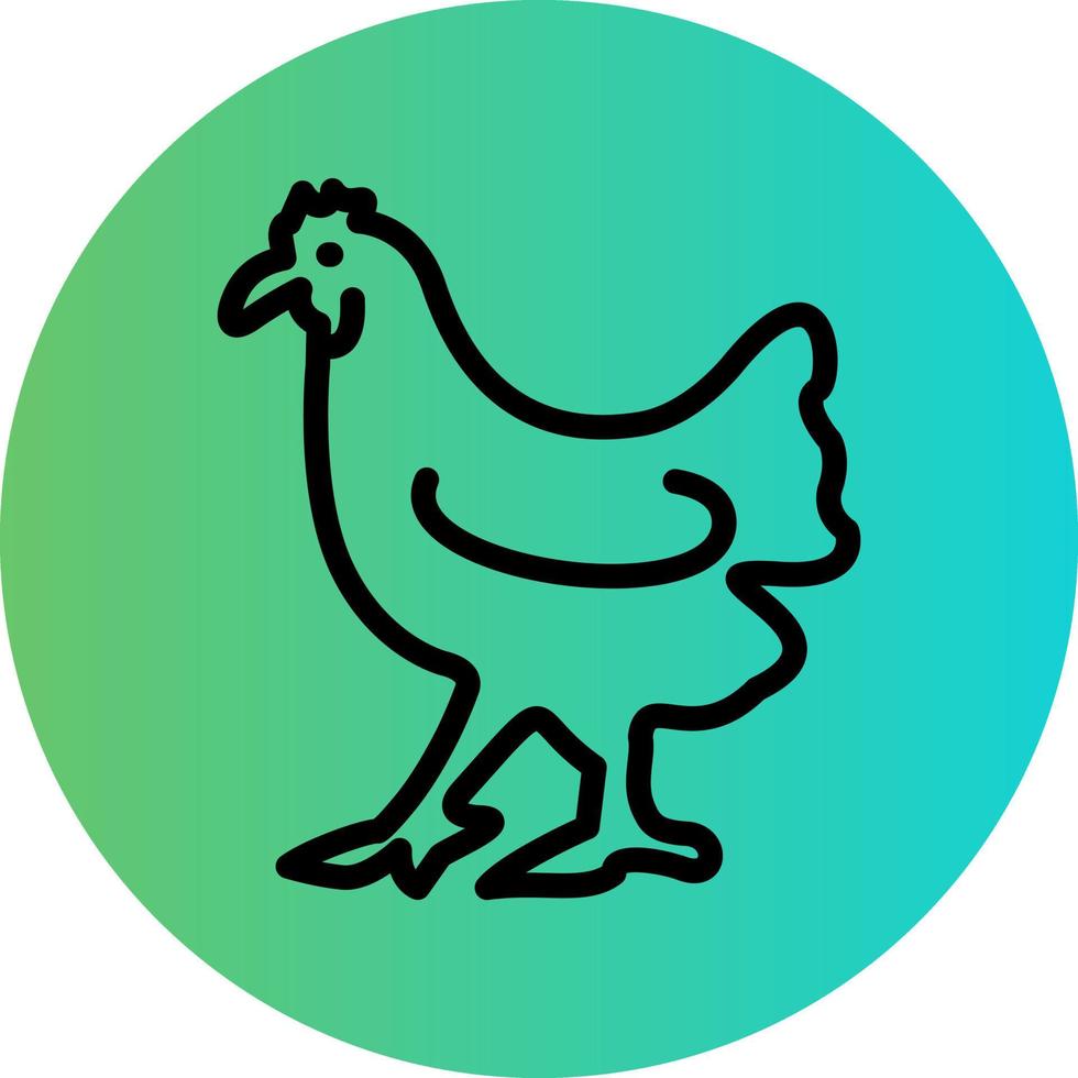 Chicken Vector Icon Design