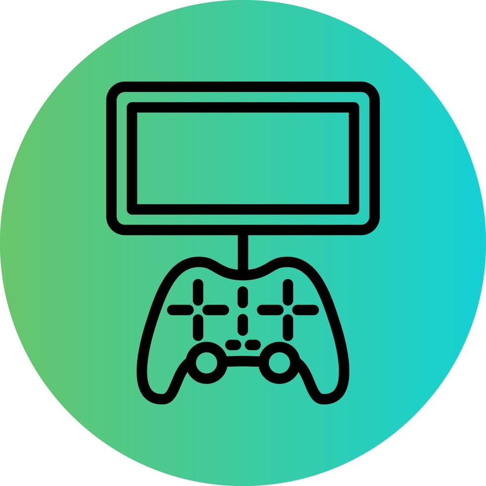 Mobile Game Console Vector Icon Design