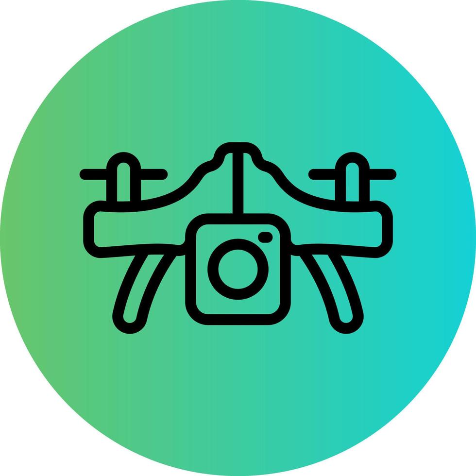 Camera Drone Vector Icon Design