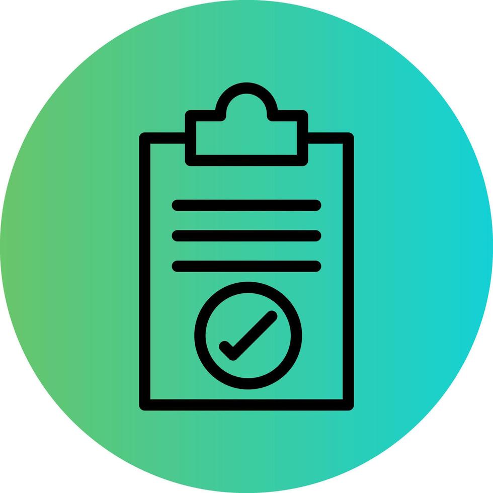 Completed Tasks Vector Icon Design