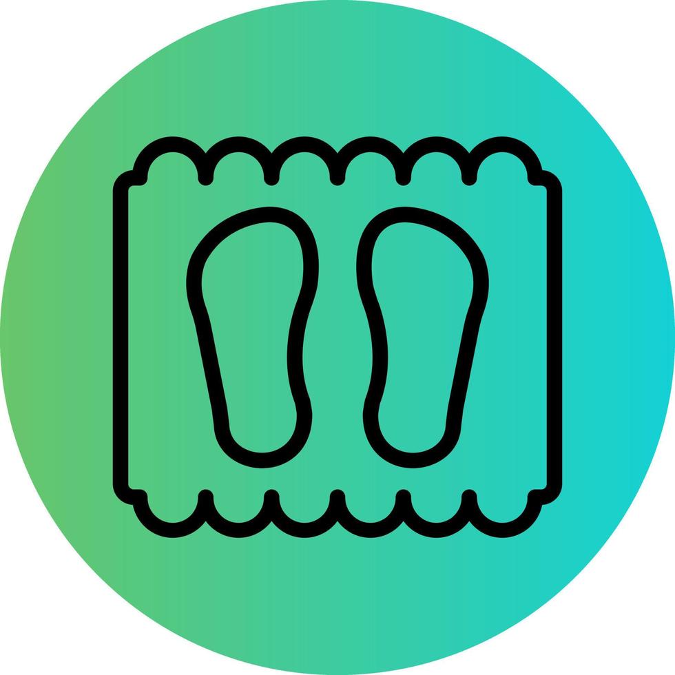 Door Mat Vector Icon Design