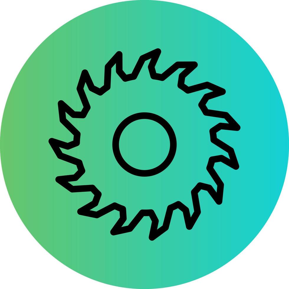 Circular Saw Vector Icon Design