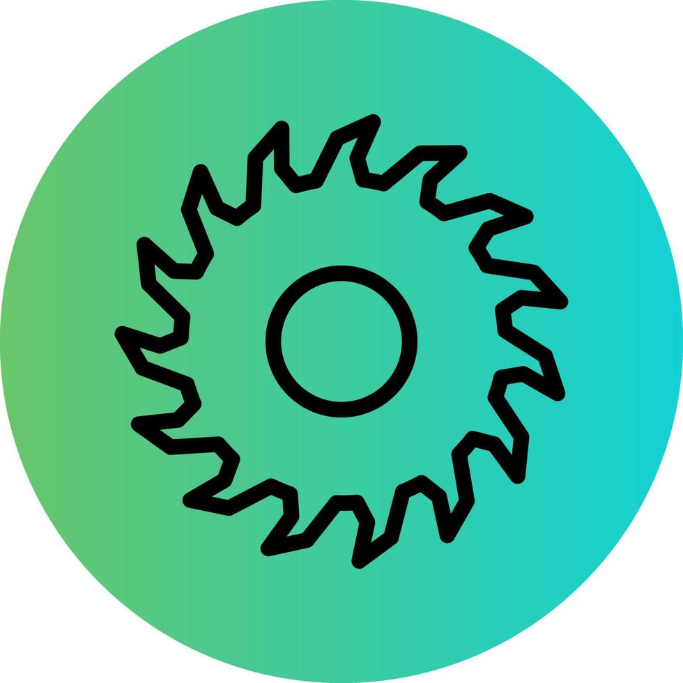 Circular Saw Vector Icon Design