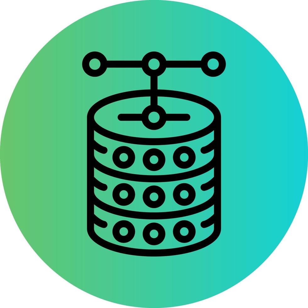 Database Vector Icon Design