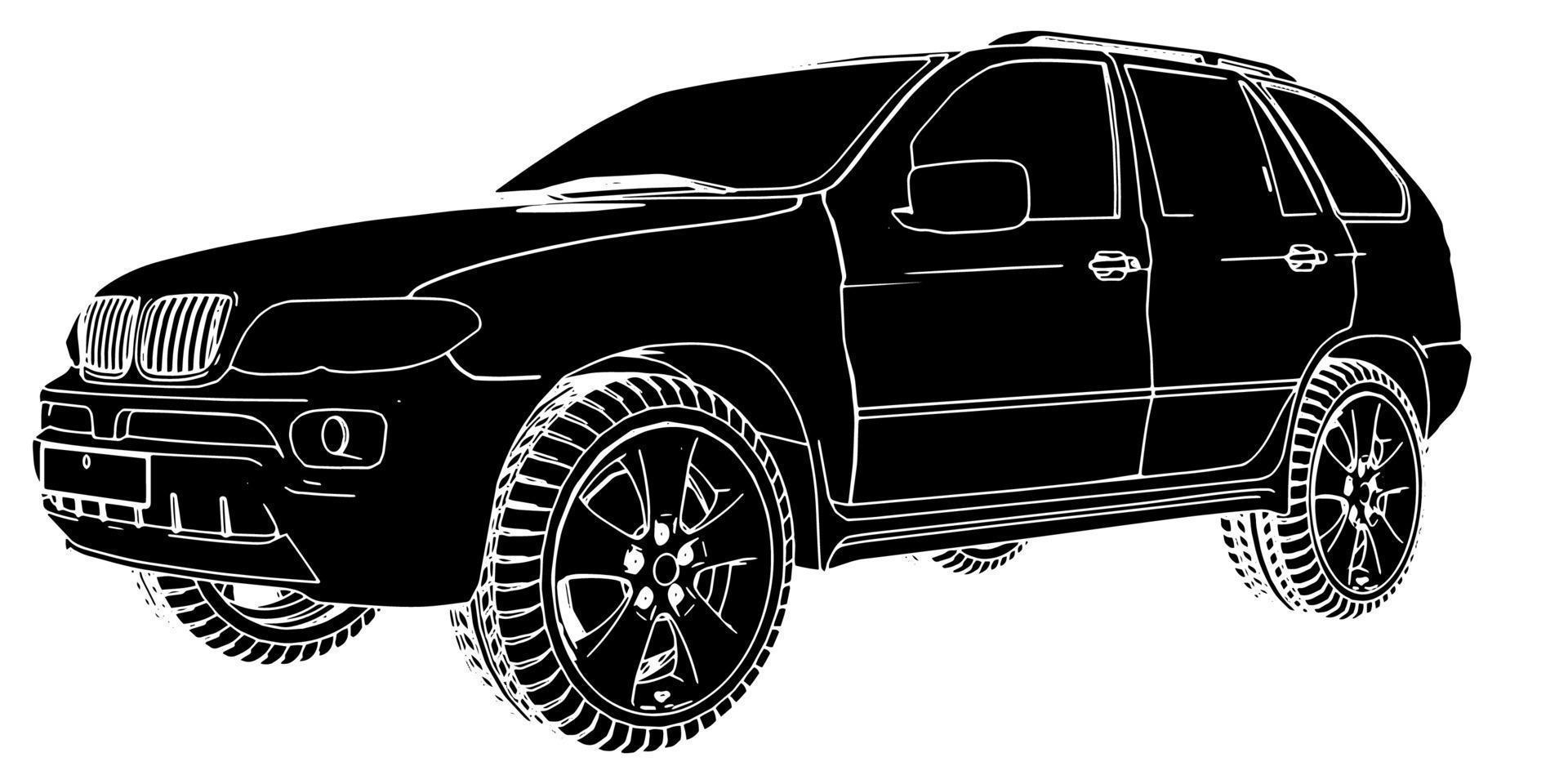 vector luxury car black futuristic show technology security for premium product business finance