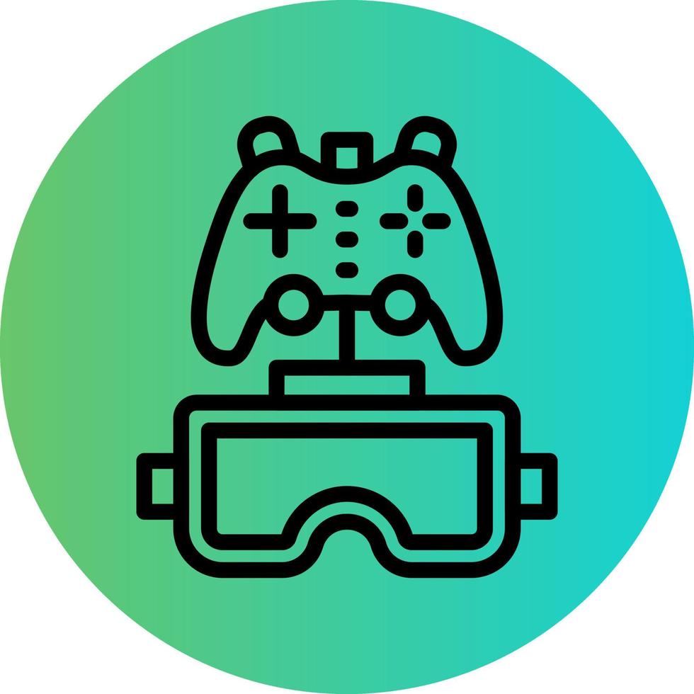 Vr Gaming Vector Icon Design