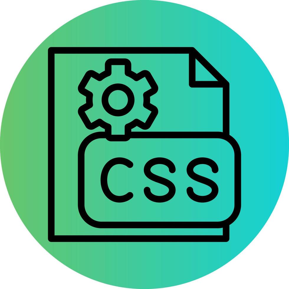 CSS Code Vector Icon Design