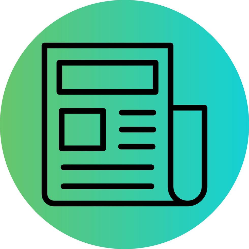 News Article Vector Icon Design