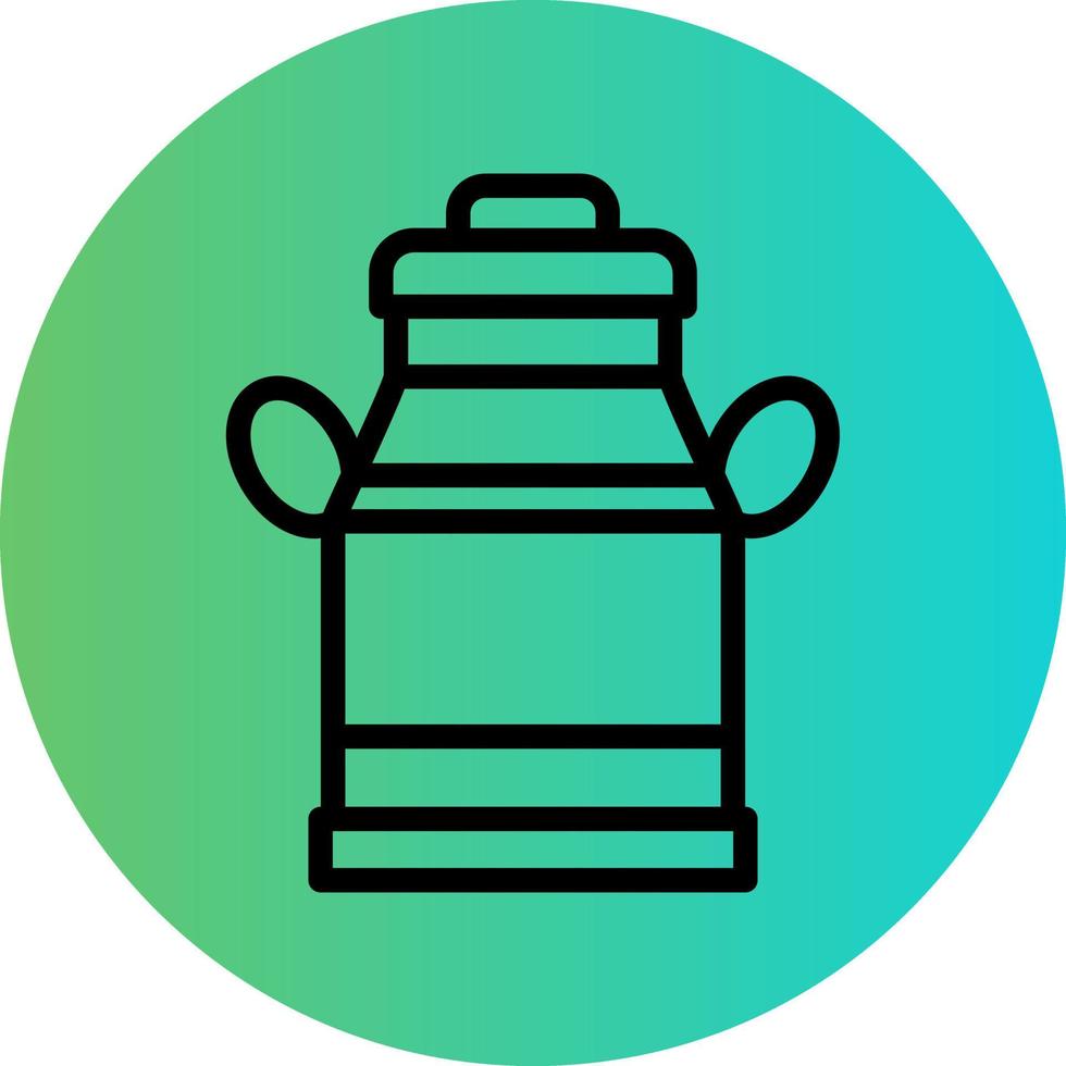 Milk Tank Vector Icon Design
