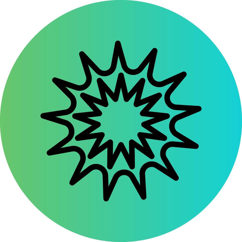 Explosion Vector Icon Design