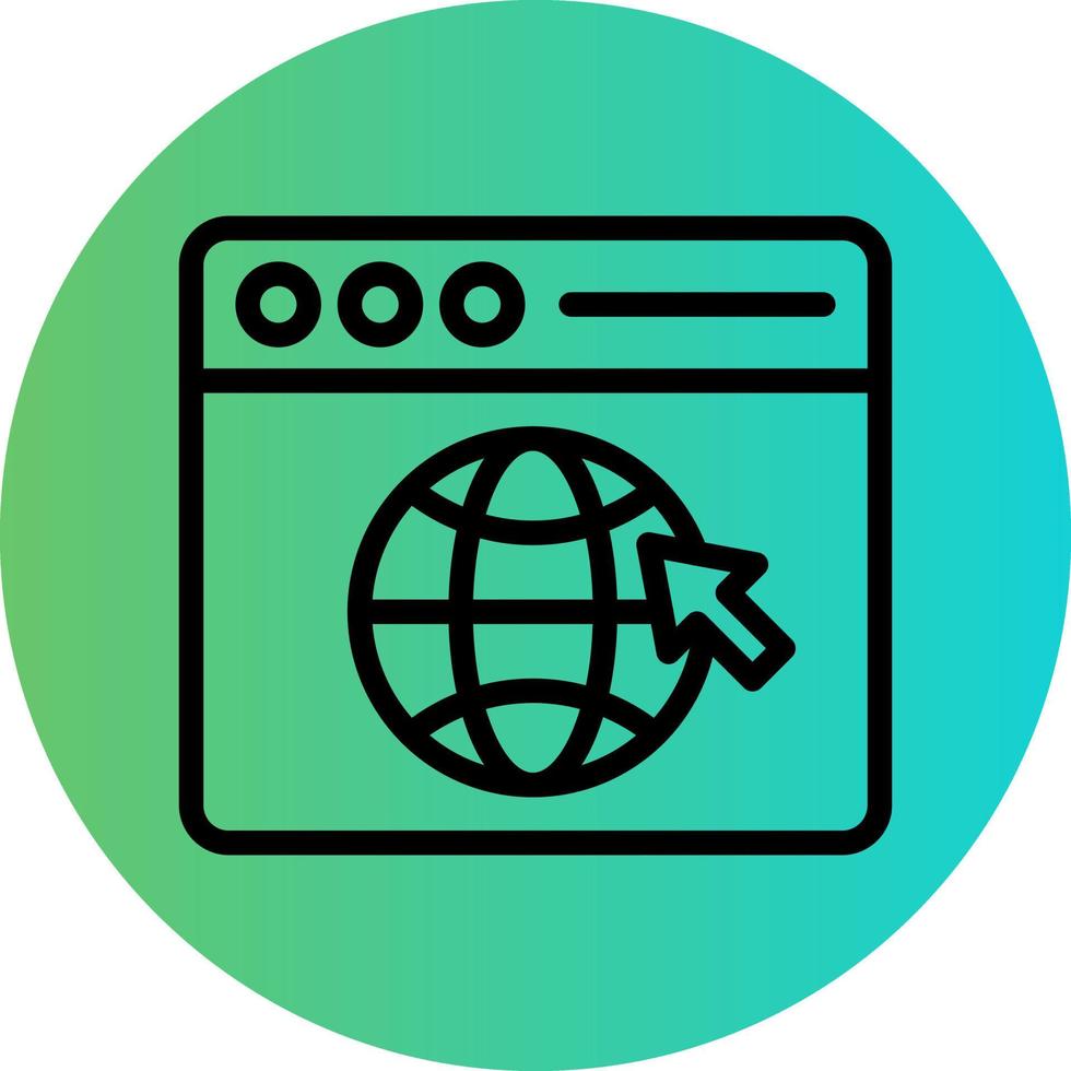 Web Browser Vector Icon Design