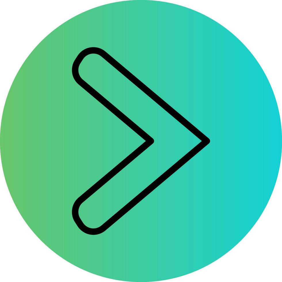 Right Chevron Vector Icon Design