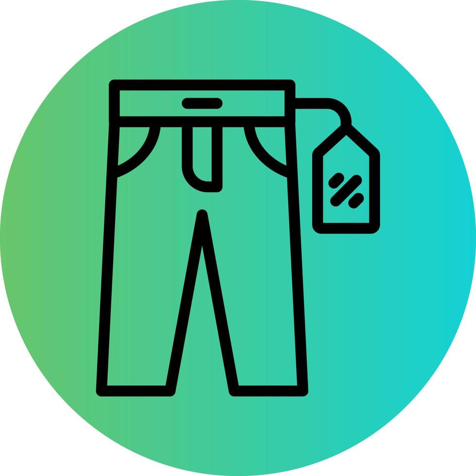 Pant Sale Vector Icon Design