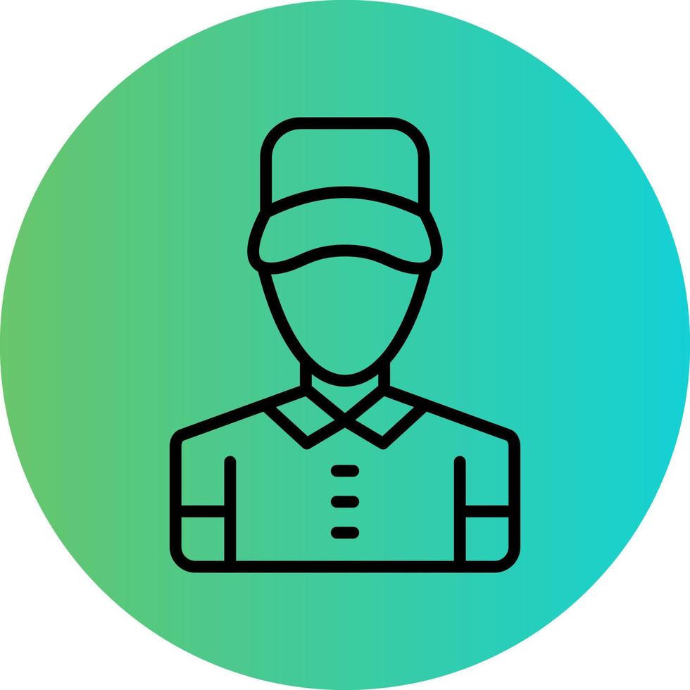 Delivery Man Vector Icon Design