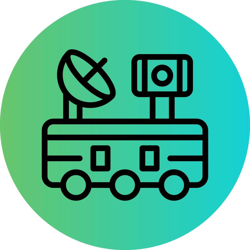 Mars Rover Vector Icon Design