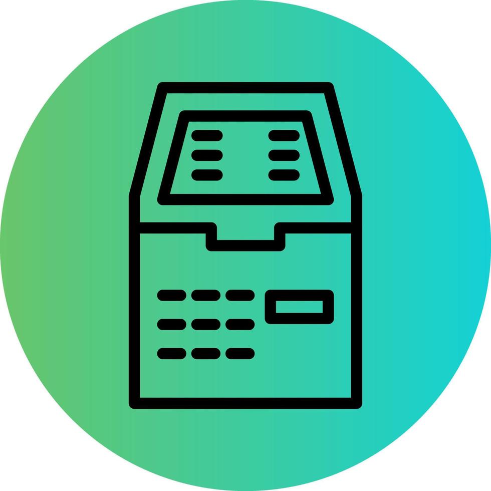 Atm Machine Vector Icon Design