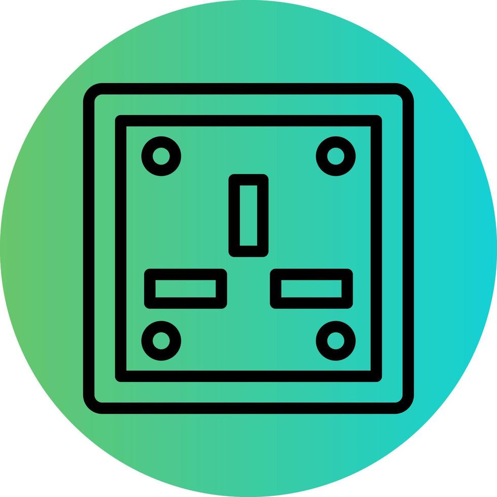 Wall Socket Vector Icon Design