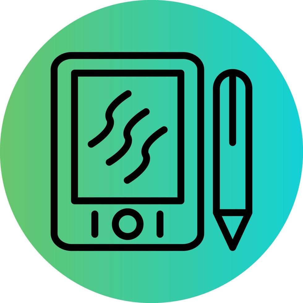 Graphic Tablet Vector Icon Design