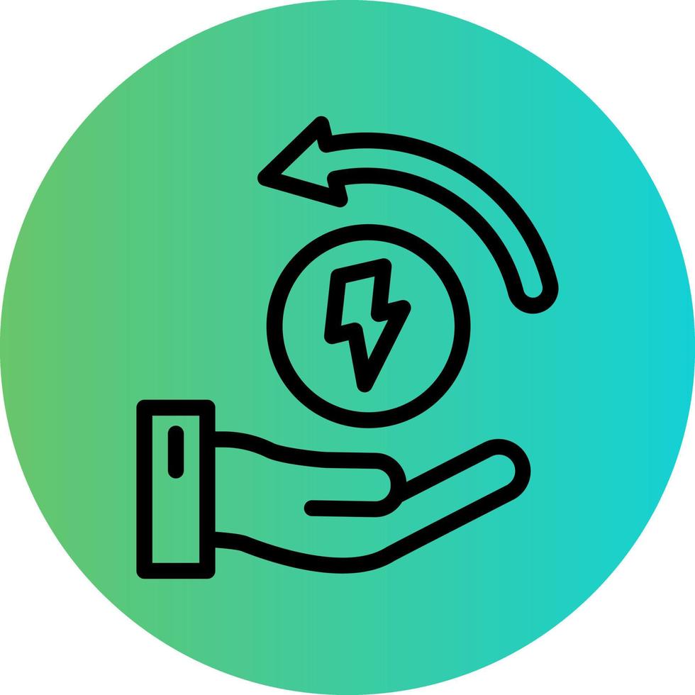 Energy Saving Vector Icon Design