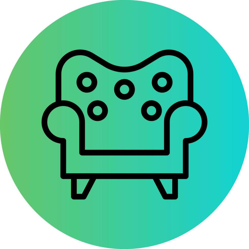 Armchair Vector Icon Design