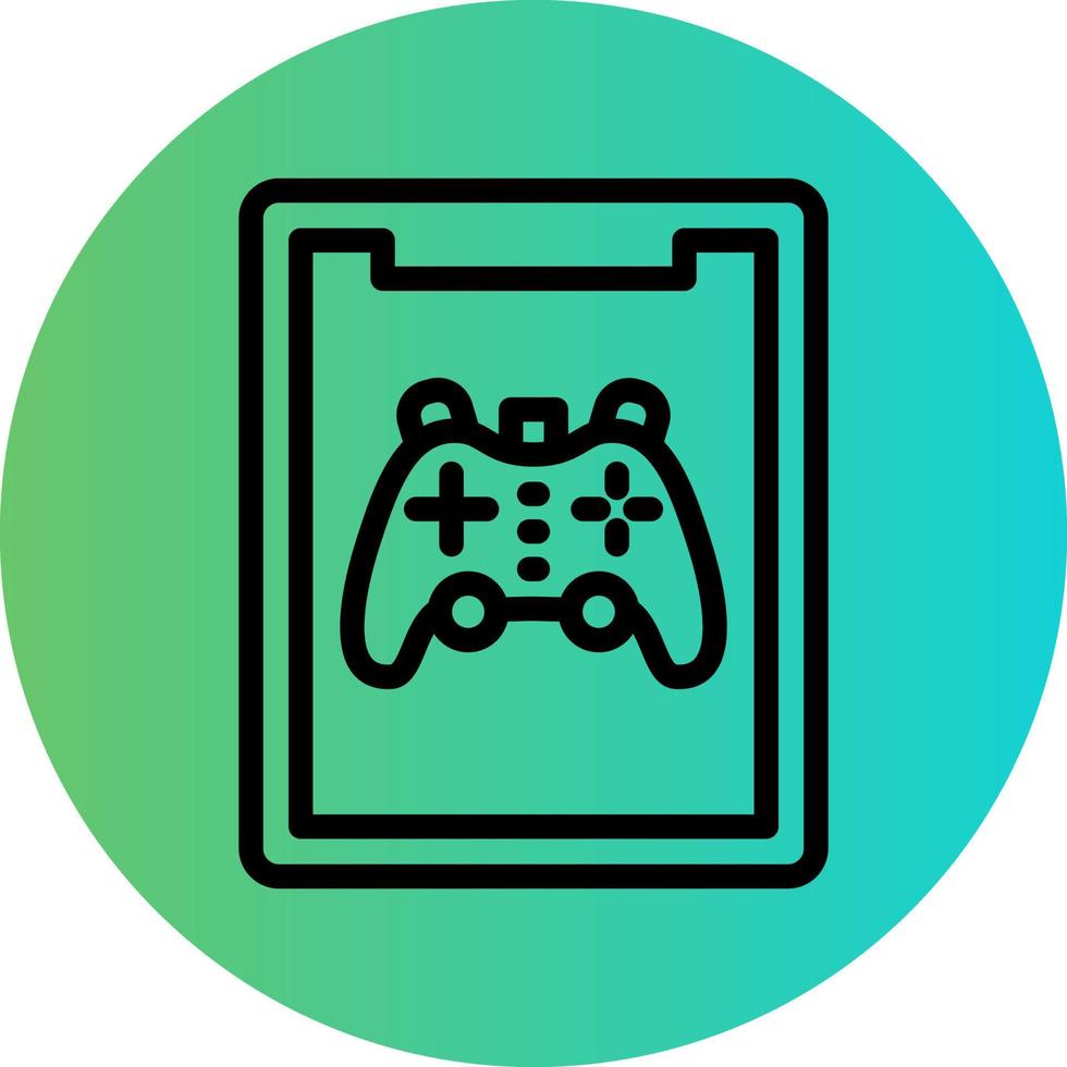 Tablet Game Vector Icon Design